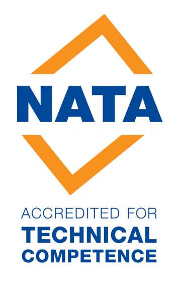 NATA Accredited for Technical Competence